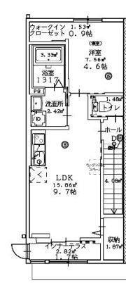 (仮称)ユニヴァリィⅡ新開B棟の間取り画像