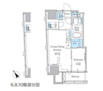 パークアクシス横濱関内SQUAREの間取り画像