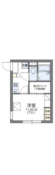 レオパレスクレベールの間取り画像