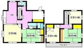 南陽台T戸建の間取り画像