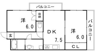 ハイツまやの間取り画像