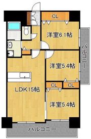 Grand Chariot三萩野の間取り画像
