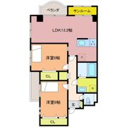 Via LatteaⅠの間取り画像