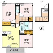 ブレイブコートの間取り画像