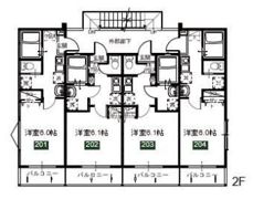 DEINZE南与野の間取り画像