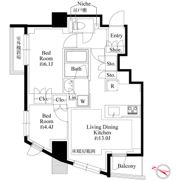 343レジデンス目黒Ⅱ（オープンレジデンシア）の間取り画像