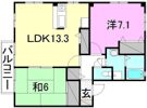フォブール北土居の間取り画像