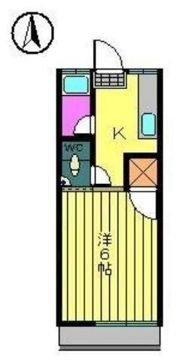 コーポいながきの間取り画像