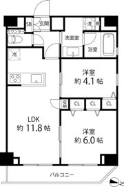 パークキューブ錦糸町の間取り画像