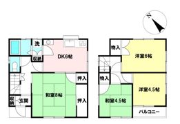 鞍掛山ヒルズの間取り画像
