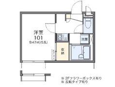 レオパレスカラコレスの間取り画像