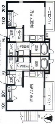 ハウスKの間取り画像
