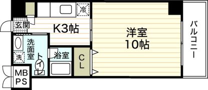 ラフォーレ観音の間取り画像