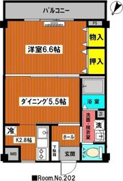 松清壱番館の間取り画像