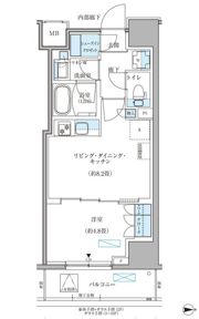 パークアクシス住吉ガーデンスクエアの間取り画像