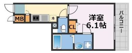 ファステート難波デラックスの間取り画像