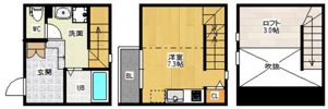 Duplest 十日市の間取り画像