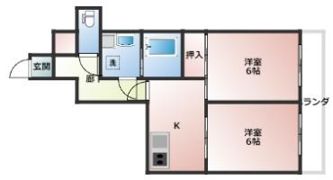 ライオンズマンション久が原の間取り画像