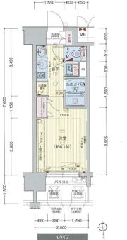 プレサンス天満橋アンジェの間取り画像