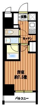 コンシェリア新宿 HILLSIDE SQUAREの間取り画像