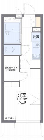 レオパレスSKYWINGS箱崎の間取り画像