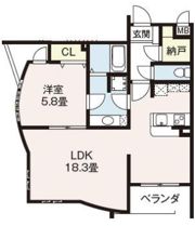 ポラリス島田の間取り画像
