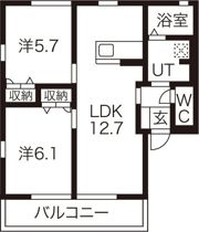 ヴェルデ阿左美I棟の間取り画像