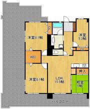 サンパーク折尾学園の丘ノースリッジ901号の間取り画像