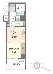 S-RESIDENCE横濱吉野町burgeonの間取り画像