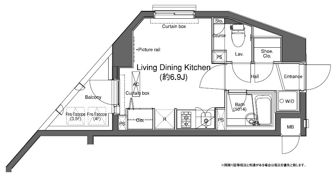 プラウドフラット門前仲町Ⅱの間取り画像