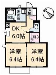 サンハイツ A棟の間取り画像