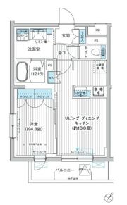 クラルテラセ新宿富久の間取り画像