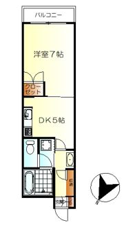 ロサンジュ西中央の間取り画像