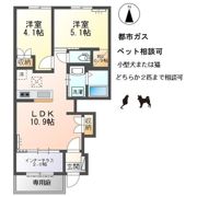 伝法寺2丁目新築アパートの間取り画像