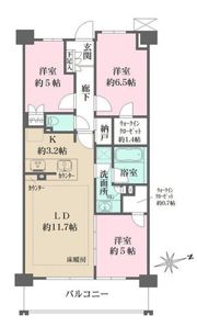 ザ・パークハウス花小金井ガーデンⅡ街区の間取り画像