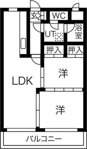 リヴァーサイド植田の間取り画像