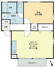 フォブール鶴見Bの間取り画像