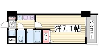 プレサンス神戸駅前の間取り画像