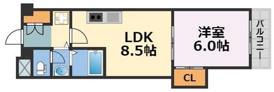 CITY SPIRE桜川Ⅱの間取り画像