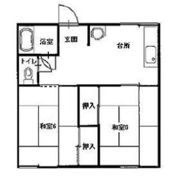 コーポリバティーの間取り画像