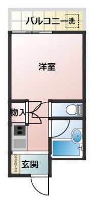 ノーブル中原の間取り画像