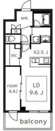 ジオタワー大阪十三の間取り画像