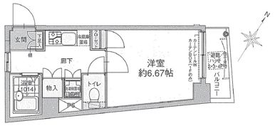 ドルチェ笹塚・壱番館の間取り画像