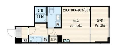 aLATO自由が丘の間取り画像