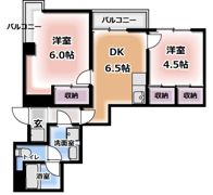 カルチェ・ダムールB棟の間取り画像