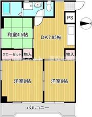 キャレット栗林の間取り画像