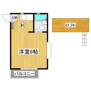 桂コーポ中村の間取り画像