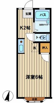 メゾンドグレースの間取り画像