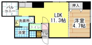 ブリッジサイド43の間取り画像