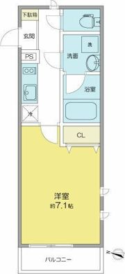 ベネフィス西新の間取り画像
